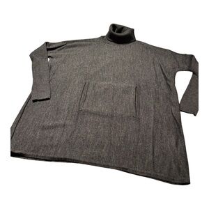 Tahari Charcoal Turtleneck Sweater Size S